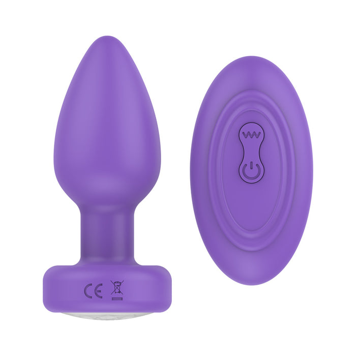 Luv Inc Pr17: Vibrating Plug with Remote Purple