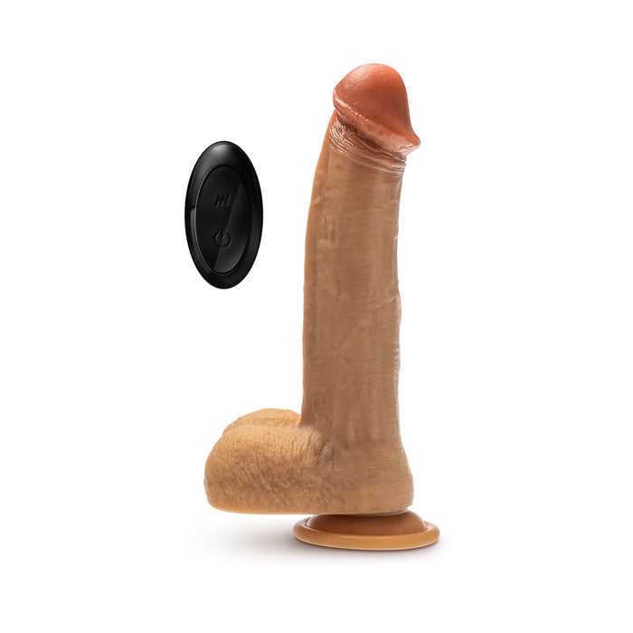 Dr. Skin Silicone Dr. Phillips Thrusting Dildo 8.5 in. Tan