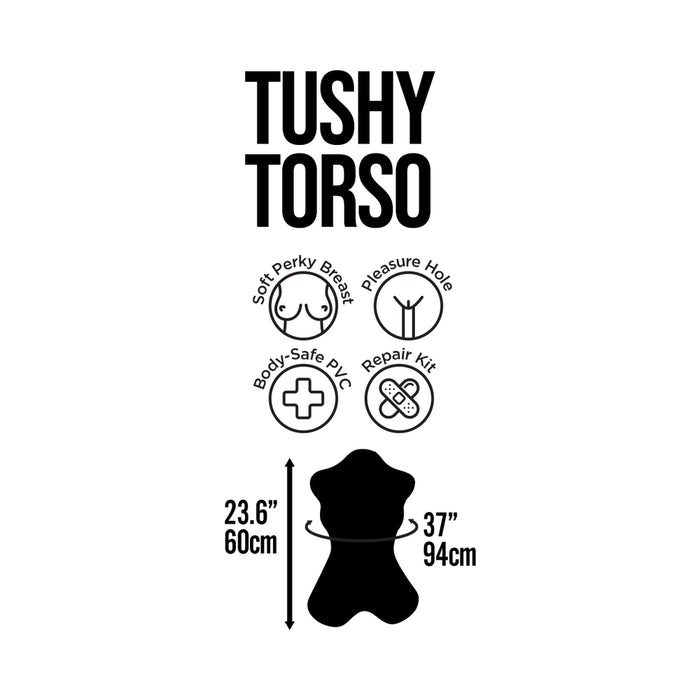 Tushy Torso Blow Up Doll with Vaginal Hole