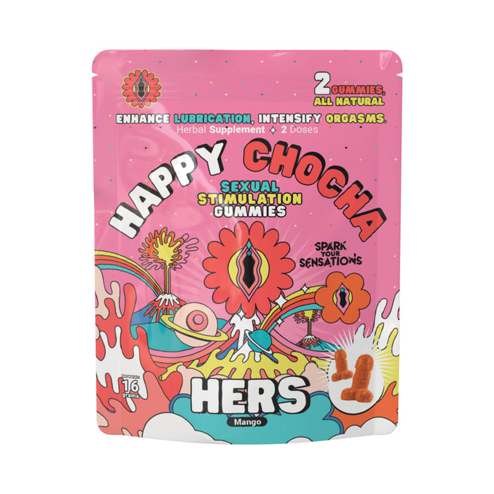 Happy Chocha Hers Sexual Stimulation Gummies 2-Pack 12-Piece Display
