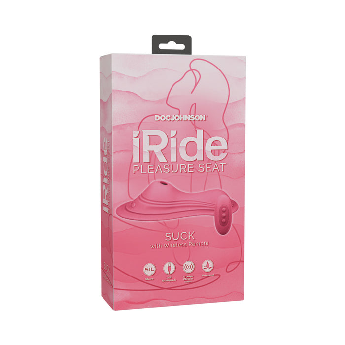 iRide Pleasure Seat Suck Rechargeable with Wireless Remote Dusty Pink