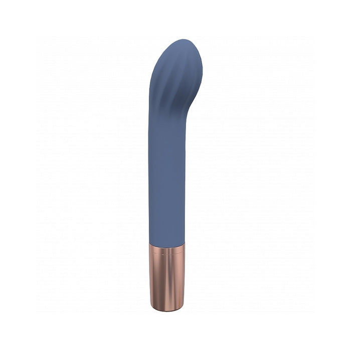 LoveLine Traveler G-Spot Silicone Rechargeable Splashproof Blue/Grey
