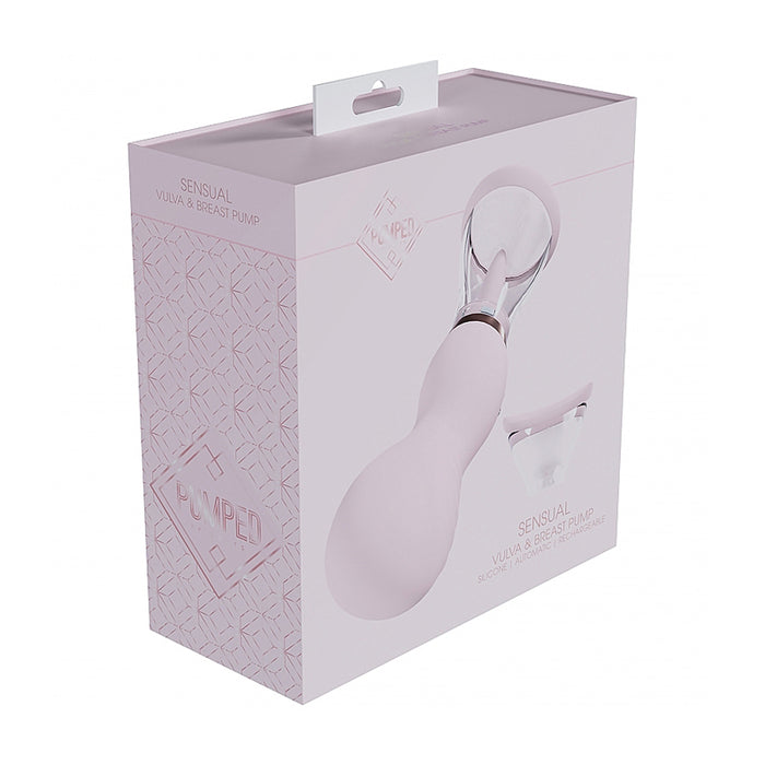 Pumped Sensual Automatic Rechargeable Vulva & Breast Pump Pink