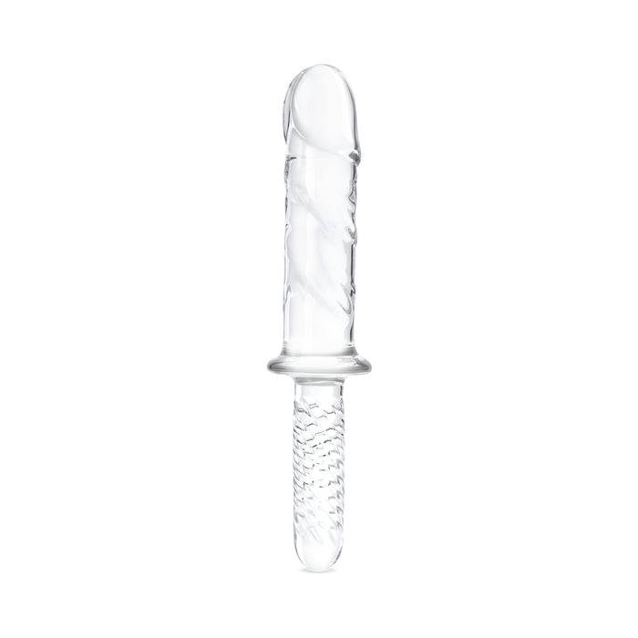 Glas 11 in. Girthy Cock Double Ended with Handle