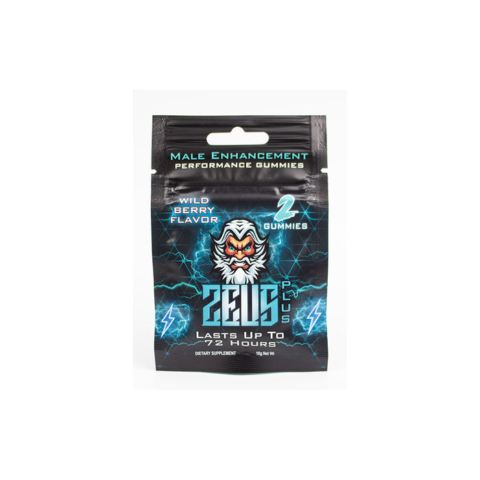 Zeus Plus Male Supplement Gummies Wildberry 2pk Open Stock