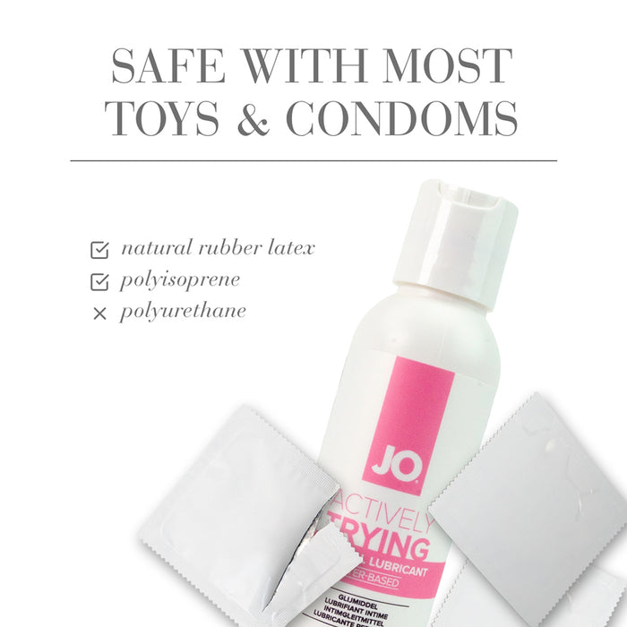 JO Actively Trying Paraben-Free Water-Based Lubricant 4 oz.