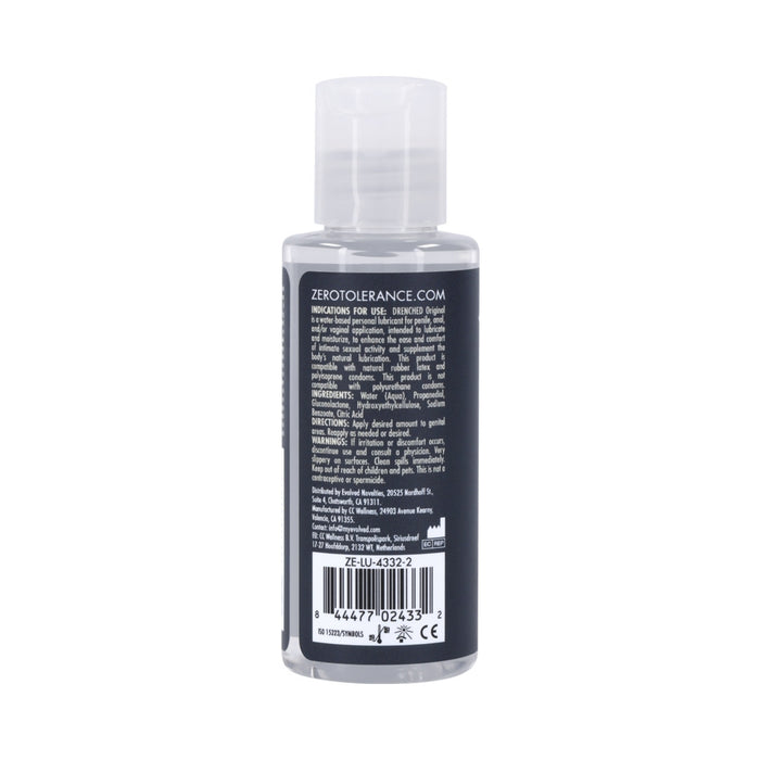 Zero Tolerance Drenched Original Water-Based Lubricant 2 oz.
