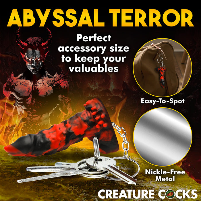 Creature Cocks Fire Demon Keychain