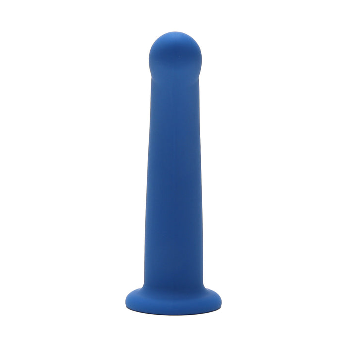 Me You Us 6 in. Curved Silicone Dildo Blue