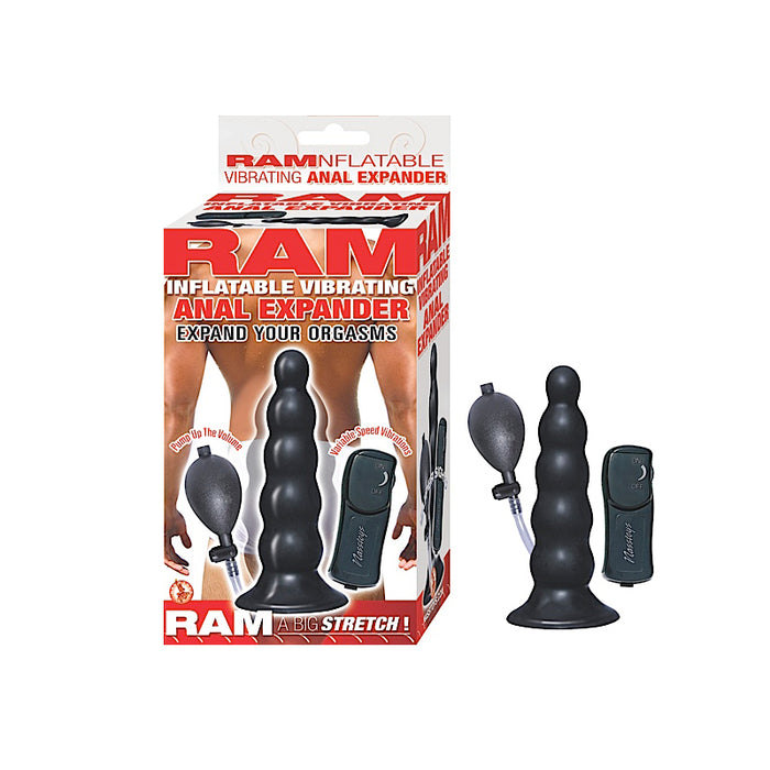 Ram Inflatable Vibrating Anal Expander (Black)