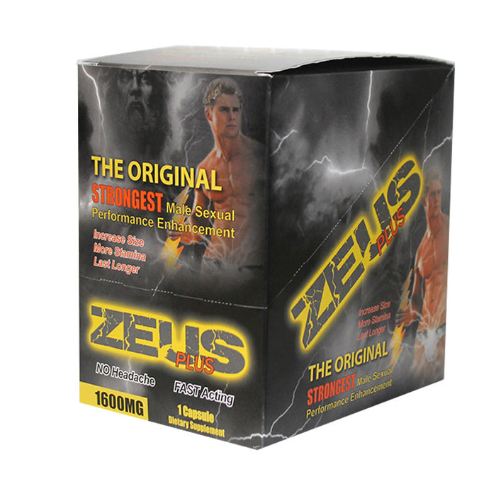 Zeus Plus Male Supplement 1-Pack Pill 25-Piece Display