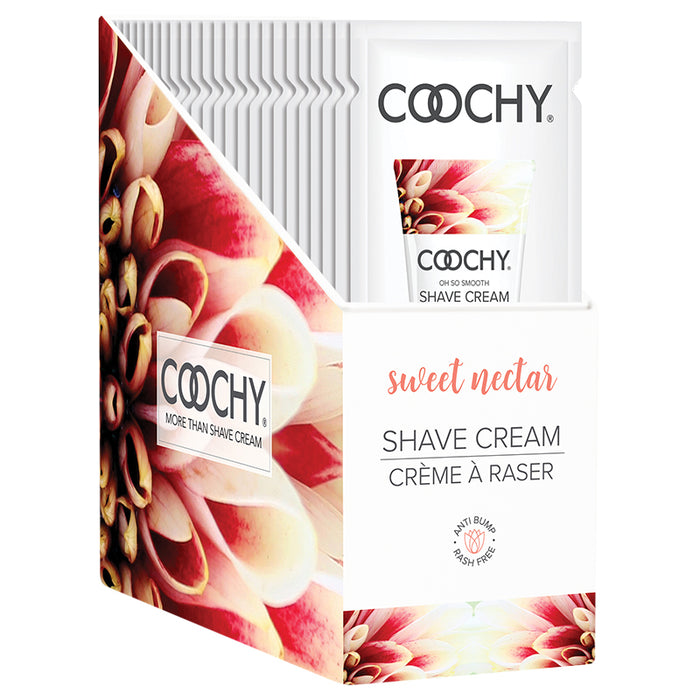 Coochy Shave Cream Sweet Nectar 24pc Foil Display