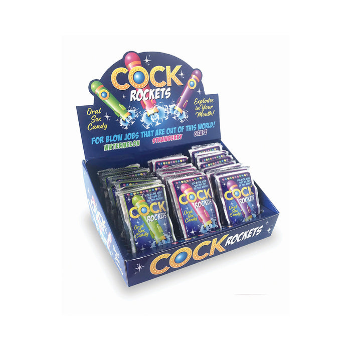 Cock Rockets Oral Sex Candy Assorted Flavor 36-Piece Display