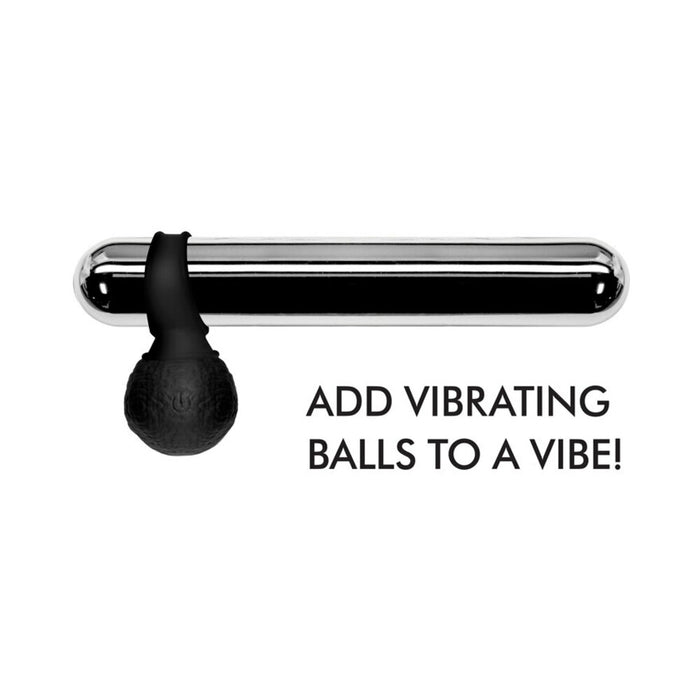 Curve Toys Jock 28X Vibrating Silicone Balls with Remote Control XL Black