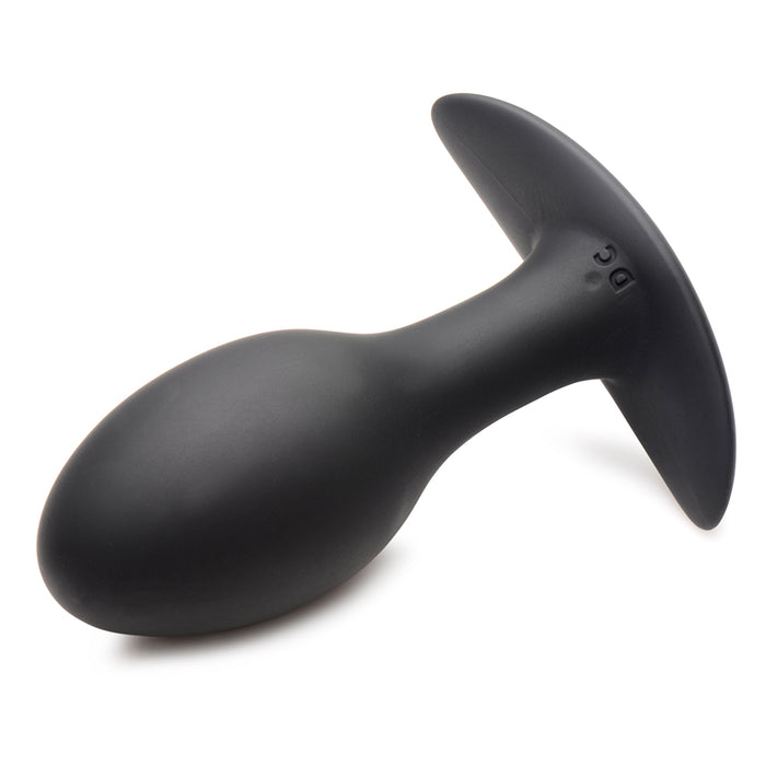Curve Toys Rooster Rumbler Vibrating Silicone Anal Plug Large Black