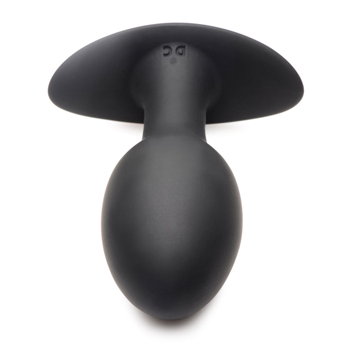 Curve Toys Rooster Rumbler Vibrating Silicone Anal Plug Large Black