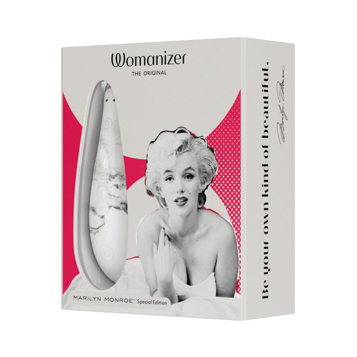 Womanizer x Marilyn Monroe Classic 2 Special Edition Pleasure Air Clitoral Stimulator White Marble