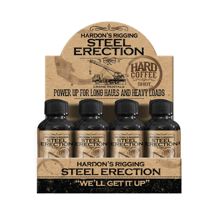 Steel Erection Male Enhancement Coffee Shot 2 oz. 12-Piece Display