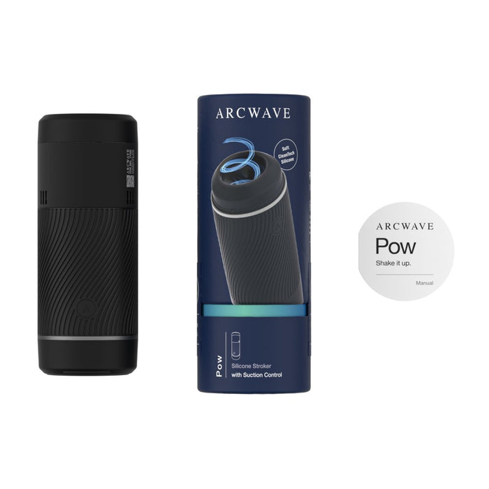 Arcwave Pow Silicone Stroker with Suction Control Black