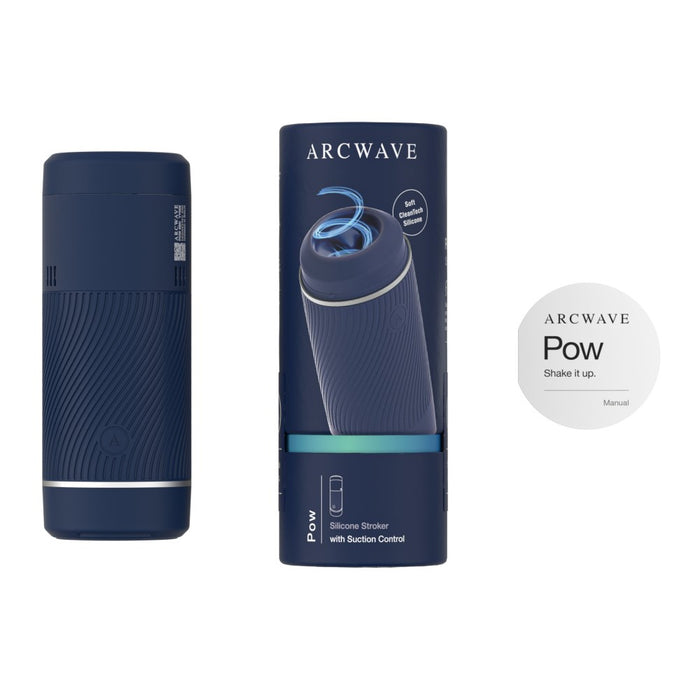 Arcwave Pow Silicone Stroker with Suction Control Blue