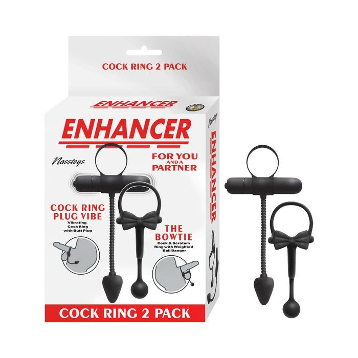 Enhancer Cockring 2 Pack Black
