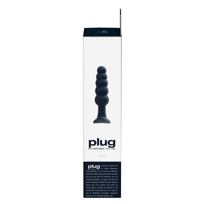 VeDO Plug Rechargeable Silicone Vibrating Anal Plug Black