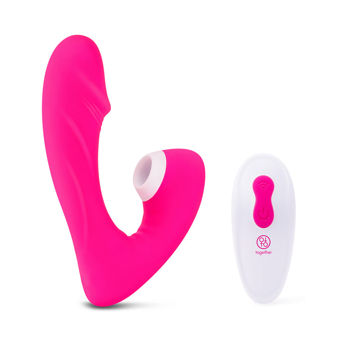 Together Internal Kiss Remote Control Vibe Pink
