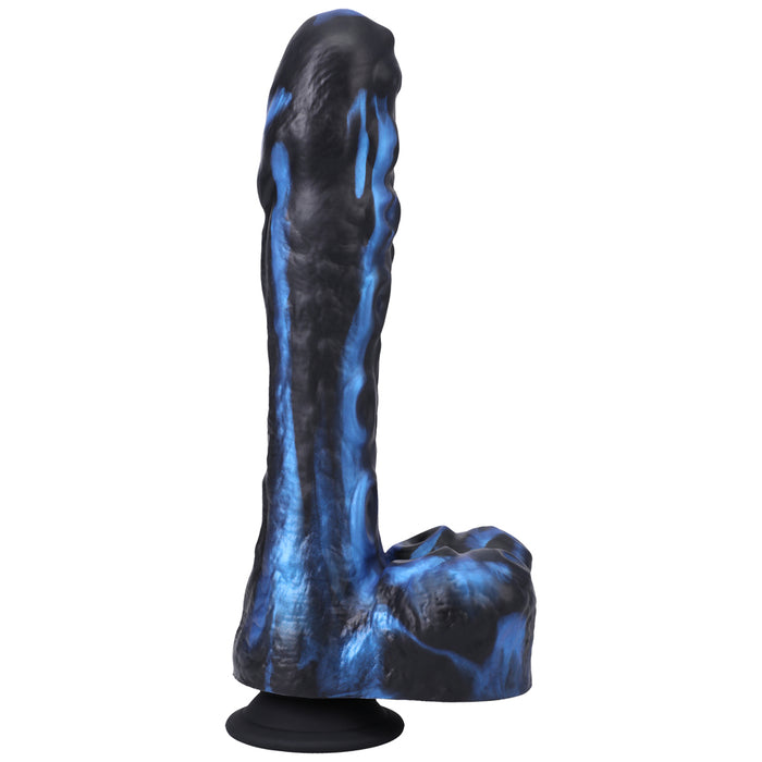 Fort Troff Tendril Thruster Mini Fuck Machine Rechargeable Remote-Controlled Silicone 8.5 in. Thrusting Dildo Blue/Black