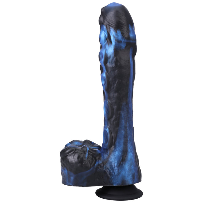 Fort Troff Tendril Thruster Mini Fuck Machine Rechargeable Remote-Controlled Silicone 8.5 in. Thrusting Dildo Blue/Black
