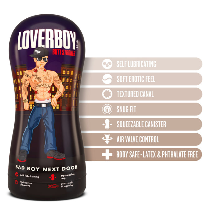 Loverboy Bad Boy Next Door Self-Lubricating Anal Stroker Beige