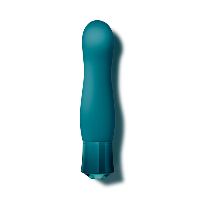 Blush Oh My Gem Fierce Rechargeable Warming Silicone G-Spot Vibrator Blue Topaz