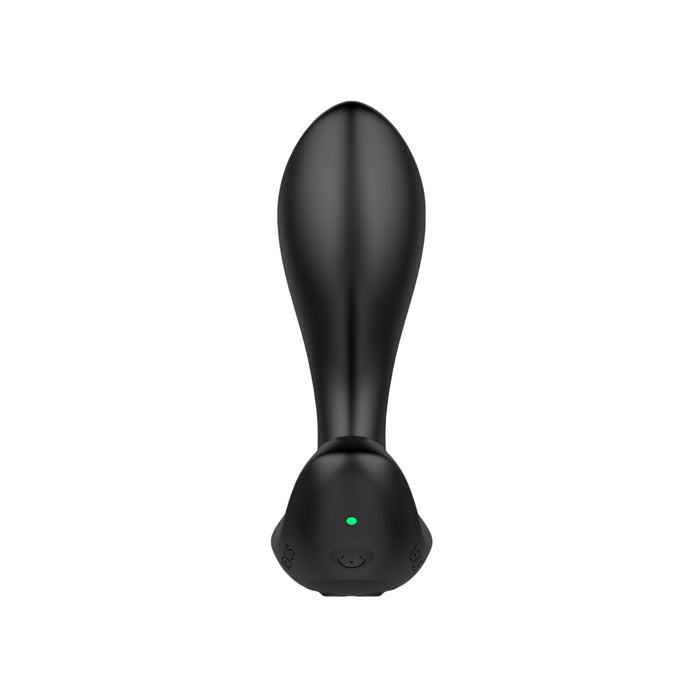 Nexus Duo Plug Rechargeable Remote-Controlled Vibrating Silicone Anal Plug Black