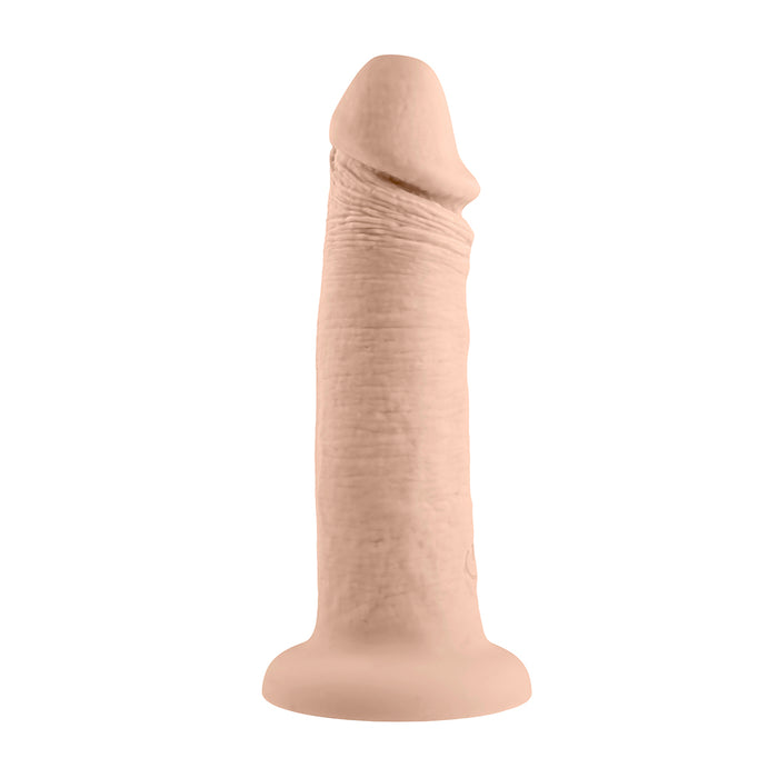 Evolved Rechargeable Vibrating 6 in. Silicone Dildo Light