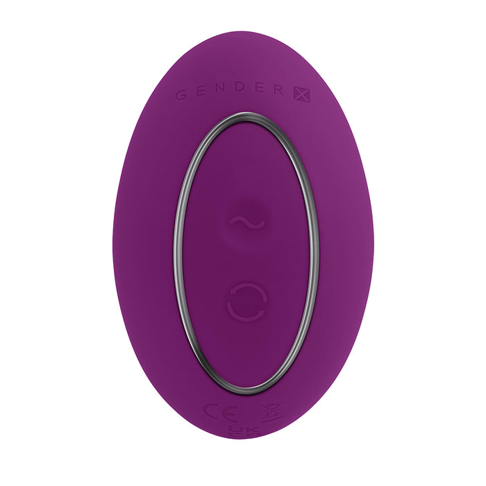 Gender X Ball Game Rechargeable Rotating Silicone Vibrator Purple