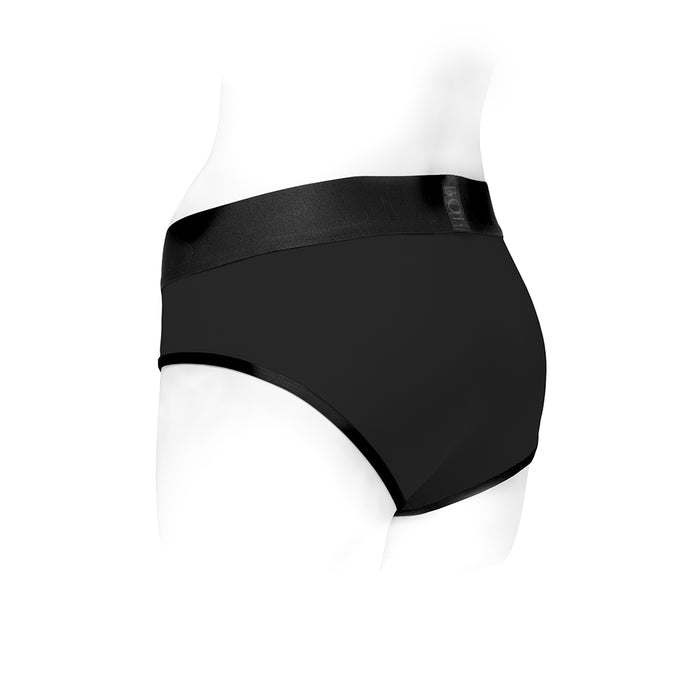 SpareParts Tomboi Nylon Briefs Harness Black Size XS