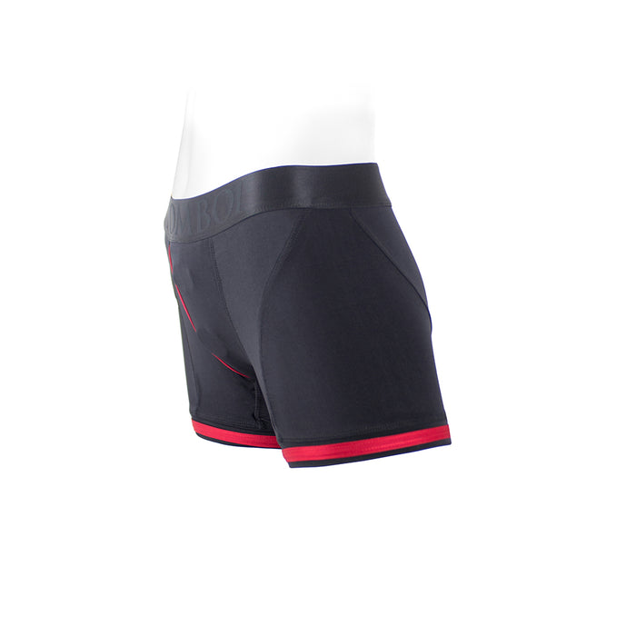SpareParts Tomboii Nylon Boxer Briefs Harness Black/Red Size 5XL
