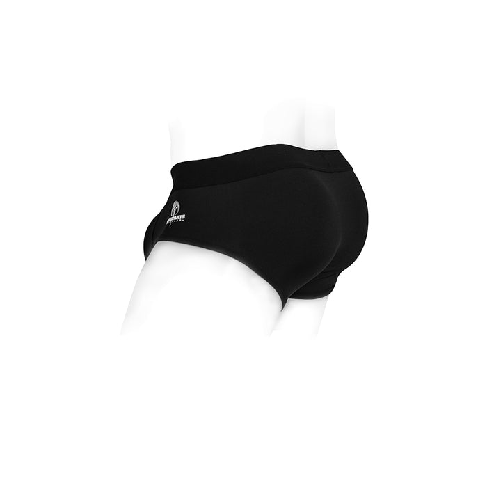 SpareParts Pete Briefs Nylon Packing Underwear Black Size 3XL