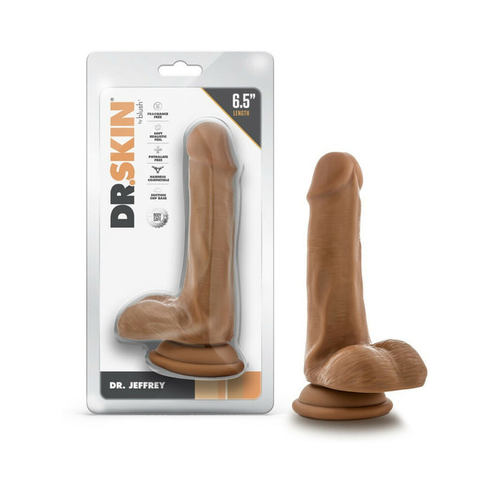 Dr. Skin Dr. Jeffrey 6.5 in. Dildo with Balls Tan