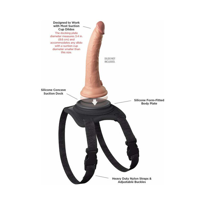 Body Dock Lap Strap Silicone Strap-On Thigh Harness