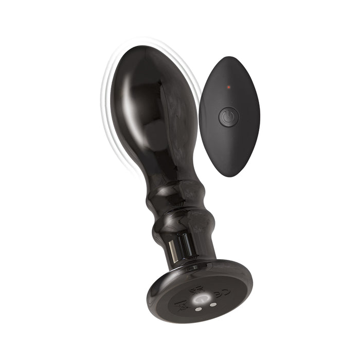 Ass-Sation Remote Vibrating Metal Anal Pleaser Black