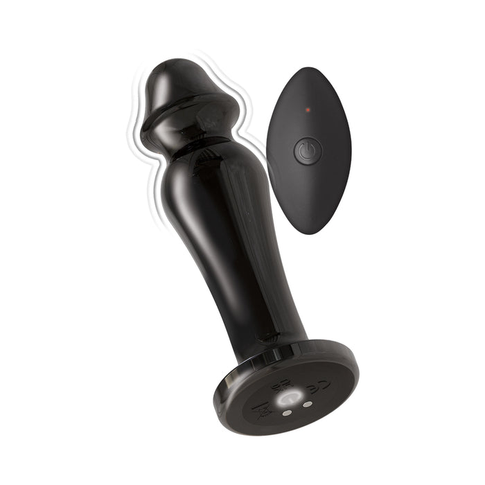Ass-Sation Remote Vibrating Metal Anal Lover Black