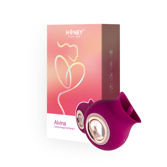 Honey Play Box Alvina Luxury Tongue Licking Clitoral Vibrator Magenta
