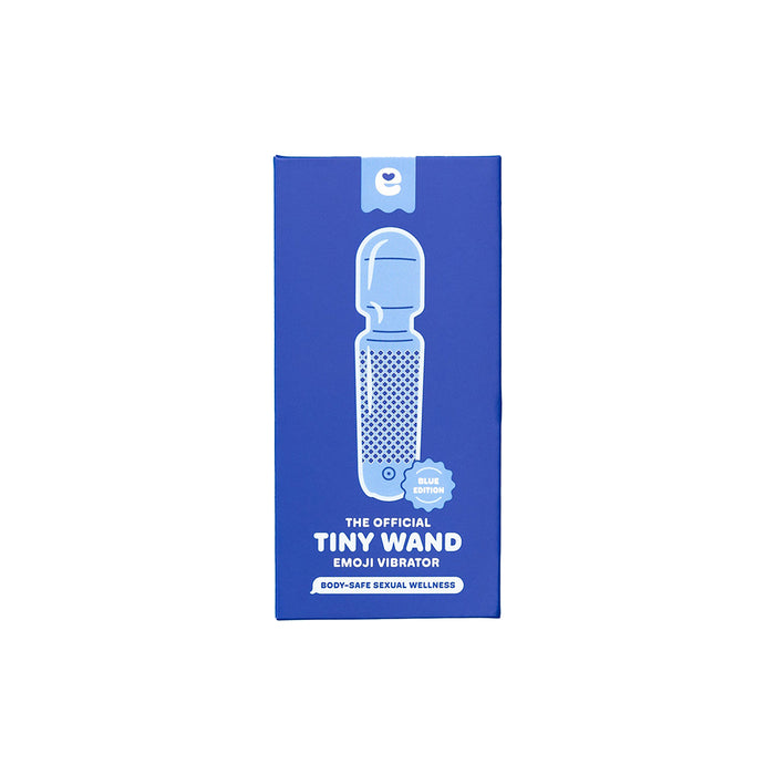 Emojibator Tiny Wand Emoji Vibrator Electric Blue