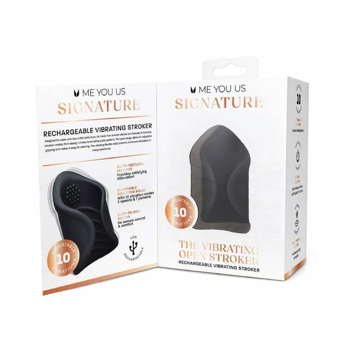 Me You Us Signature The Vibrating Open Stroker