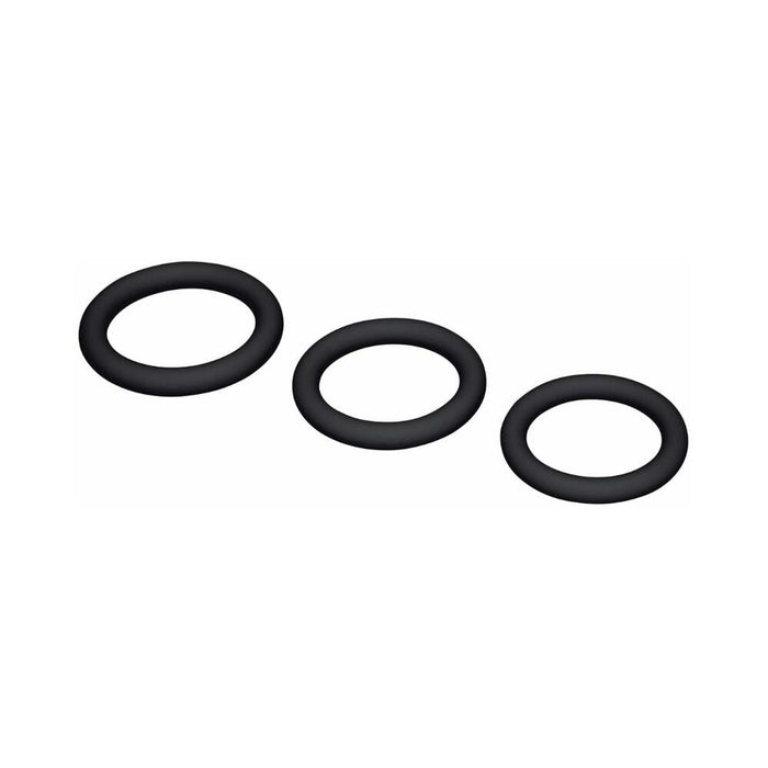 Me You Us Signature The Chubby 3 Ring Set Black