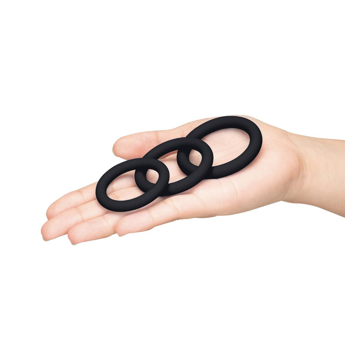 Me You Us Signature The Chubby 3 Ring Set Black