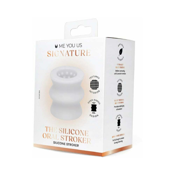 Me You Us Signature The Silicone Oral Stroker Clear