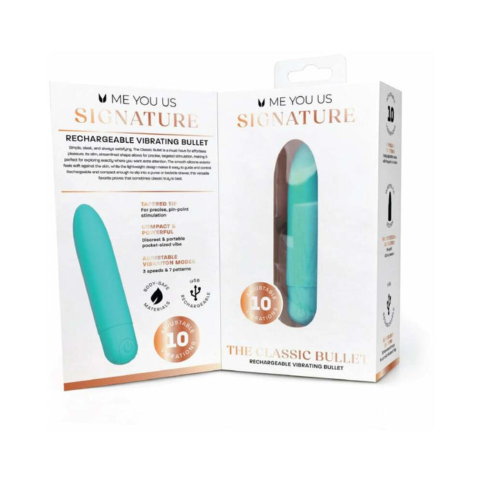 Me You Us Signature The Classic Bullet Teal