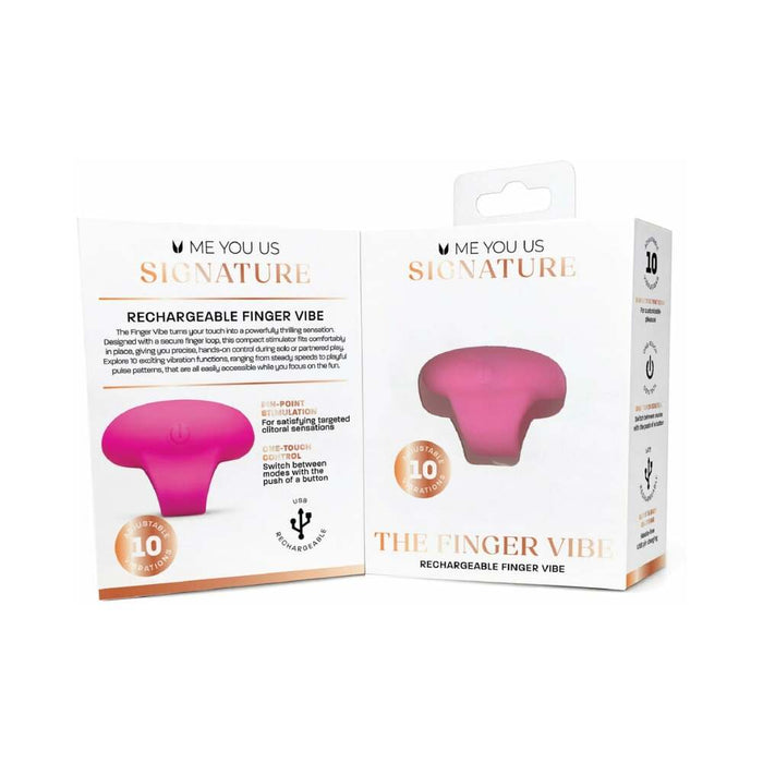 Me You Us Signature The Finger Vibe Pink