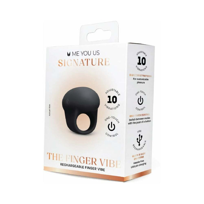 Me You Us Signature The Finger Vibe Black